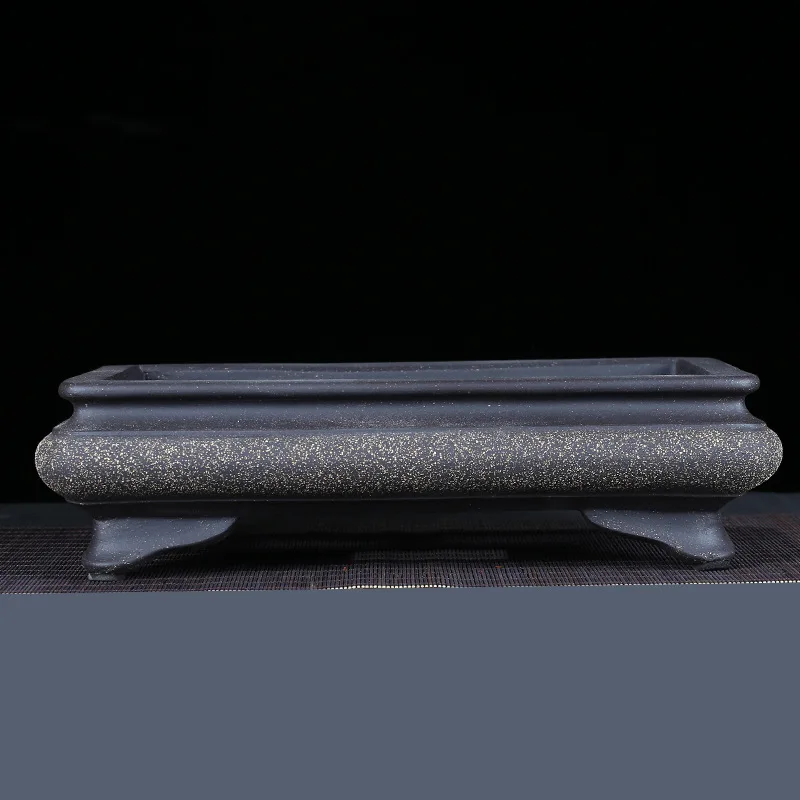 Неглубокий фиолетовый песчаный горшок бонсай уникальные горшки для горшков прямоугольные горшки