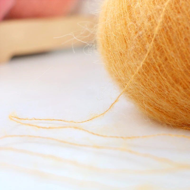 YarnCrafts Anti-pilling fancy mohair acrylic slub yarn for hand knitting crafts