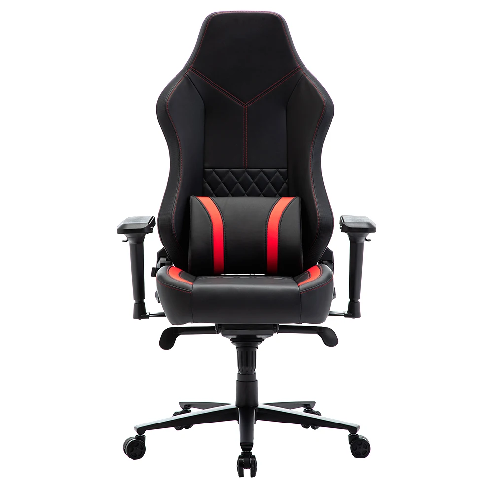 Custom Logo Adjustable Ergonomic Silla Gamer Red Leather Reclining Gaming Chair With 4D Armrest