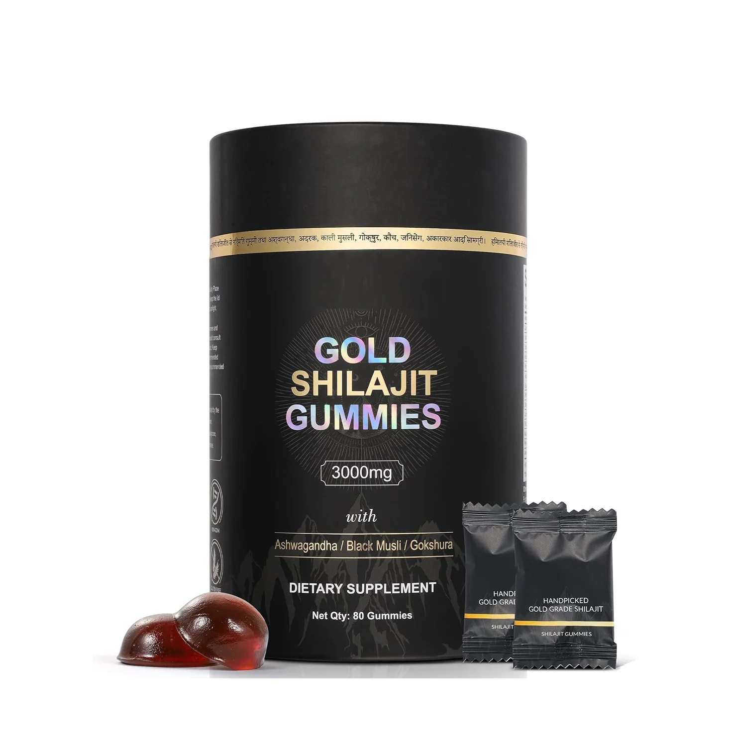 OEM private label shilajit extract gummies himalayan shilajit resin shilajit gummies for energy support and brain memory