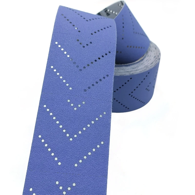 70mm*12M Purple cyclone hole porous film-based paper-based sandpaper roll sanding sheet