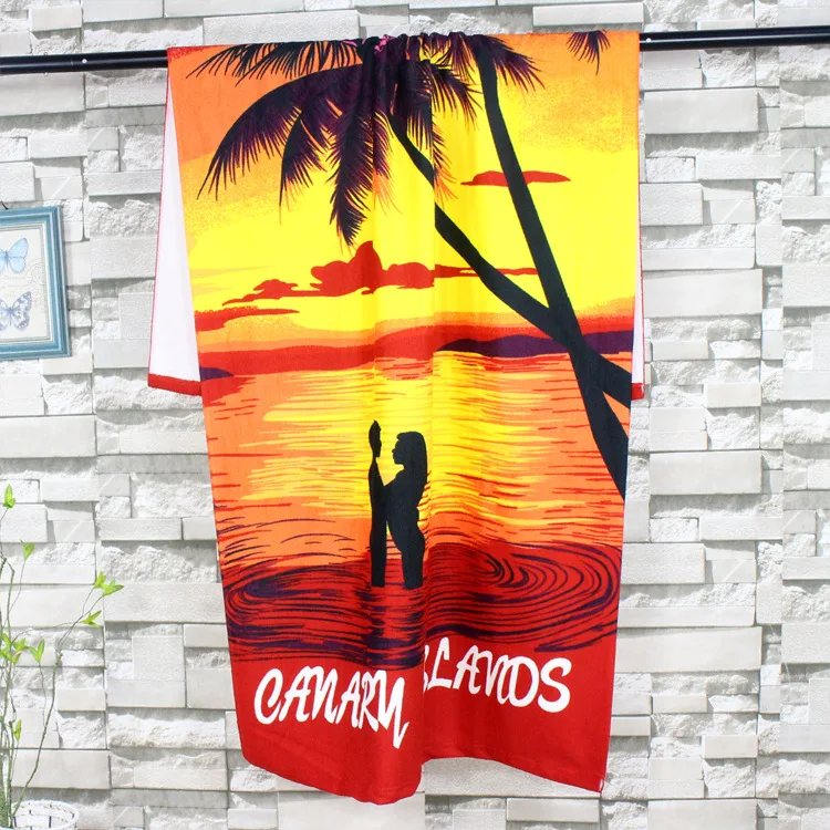 
Wholesale Printing Custom Anti-Sand Microfiber Beach Towel 