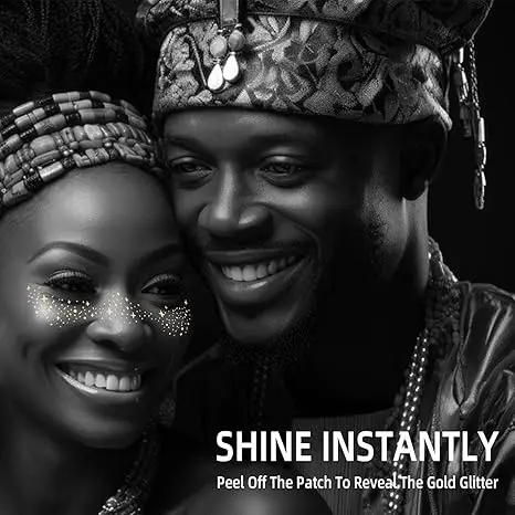 Custom Temporary Waterproof Tatoo Women Gold Silver Foil Metallic Foil Glitter Sticker Fake Freckles Face Tattoo