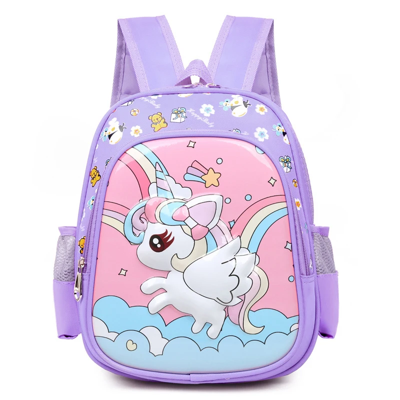Bags for school Waterproof printing Cartoon Cute beautiful Unicorn Schoolbag backpack Bags for school girls kids