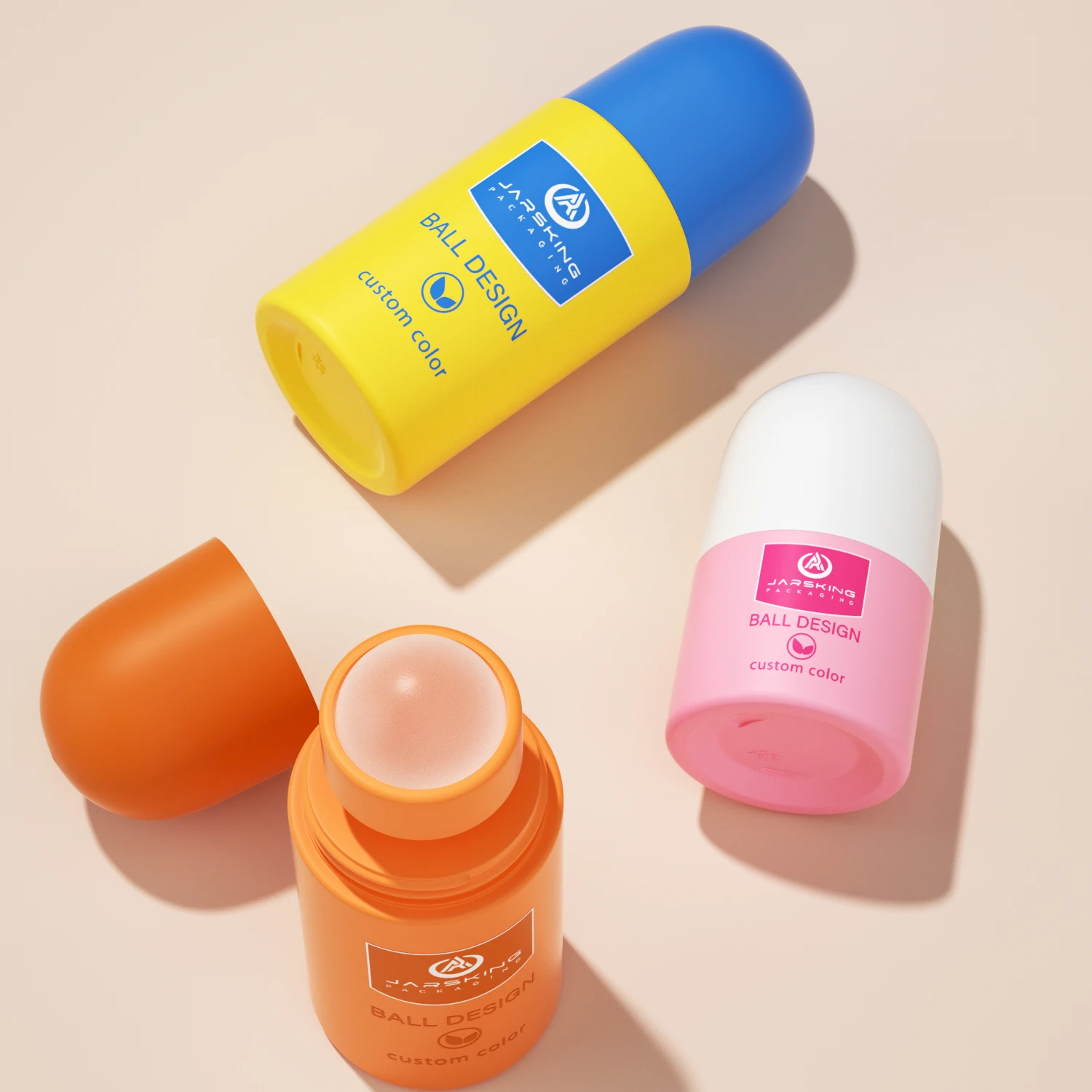 Wholesale 30ml 60ml gel deodorant bottle packaging 1 2 oz empty frosted PP plastic roll on bottle with roller ball