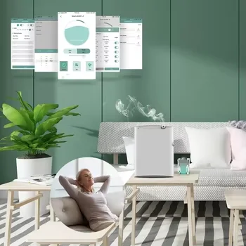 ND 500 White Plastic Aroma Device with Safe Lock Design Wall  Mounted Smart Commercial Appliances plugin Scent Diffuser