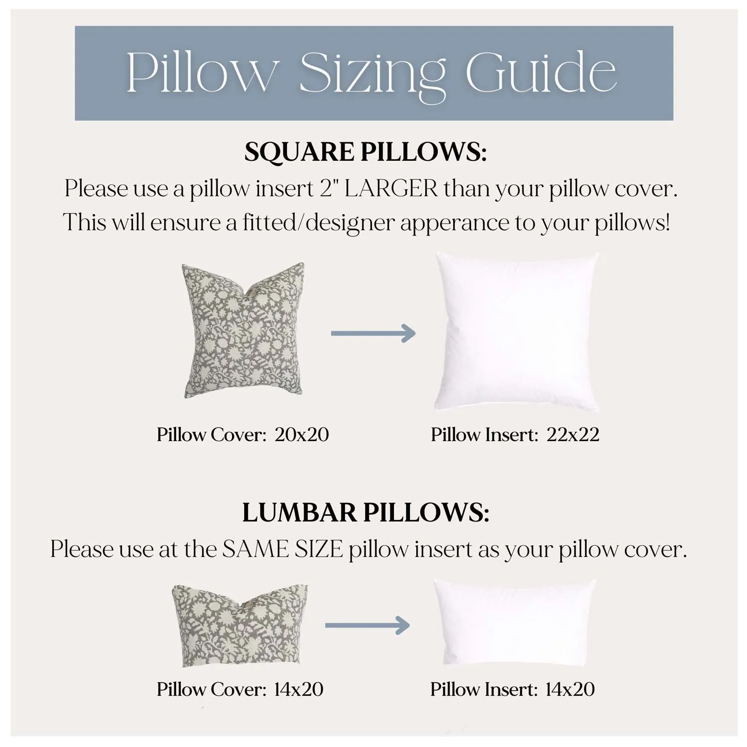 New Design 18x18 20x20 22x22 24x24 Muted Dusty Blue Designer Floral Blue Handblock Pillow Cover Neutral Home Decor