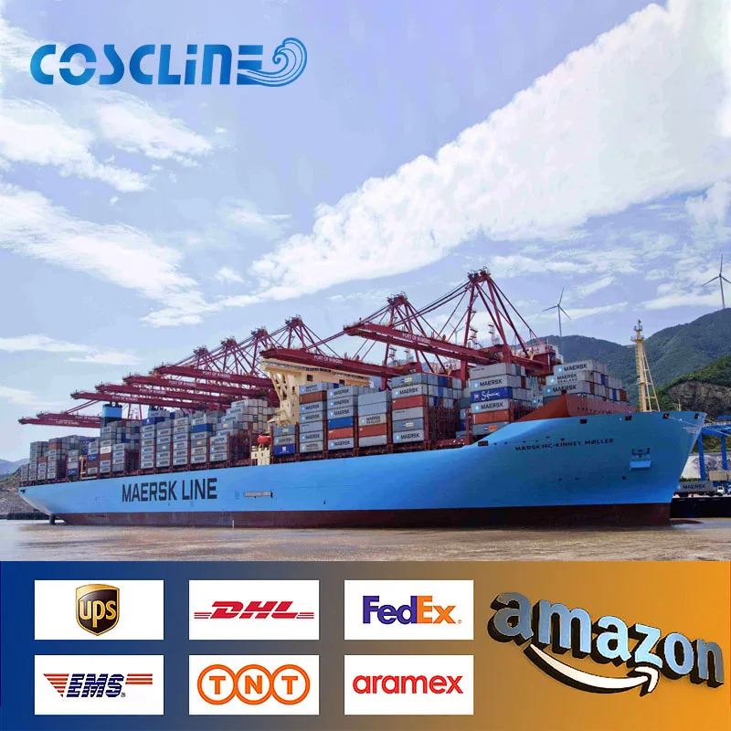 Coscline cheap air sea train shipping rates DDP logistics ship cost transitaire chine france/afrique/maroc/cameroun/brazzaville Door to Door services