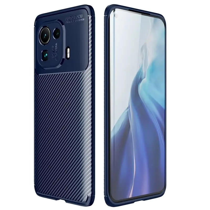 Mobile Phone Accessories Soft Carbon Fiber Back Cover Case For Xiaomi Mi 11 Pro 11 Ultra 11 Lite POCO X3 F3