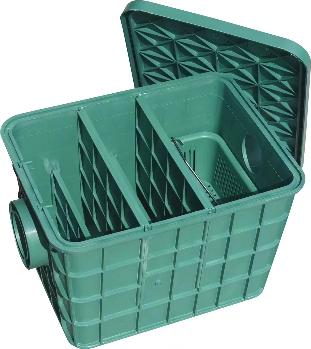 Grease Interceptors Plastic PP PE Grease Trap for Kitchen Waste Filtering PP Interception Tank for Sewage Treatment