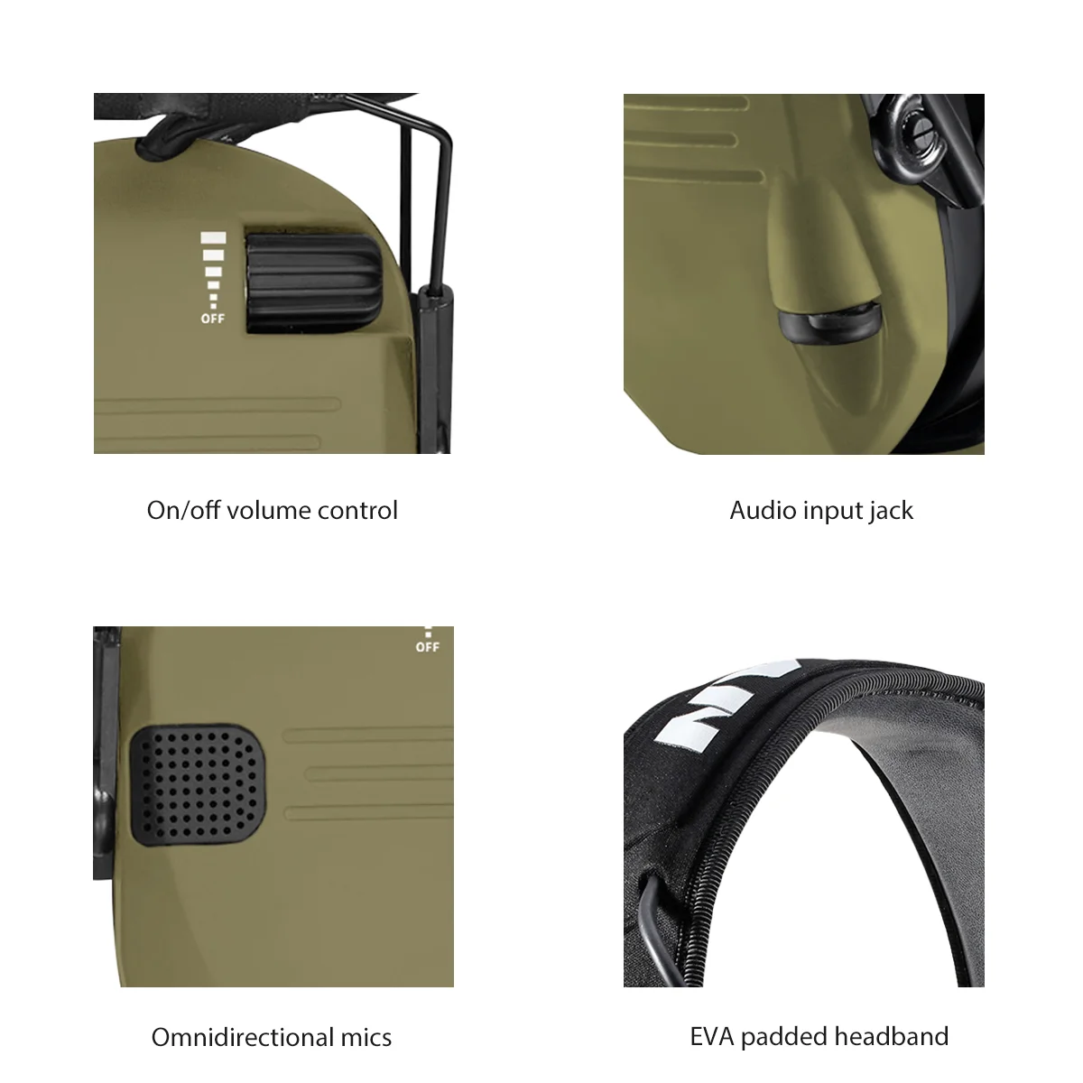 Manufacturer Shooting Earmuff Electronic Hearing Protection Tactical Headphone Electronic Ear Defender