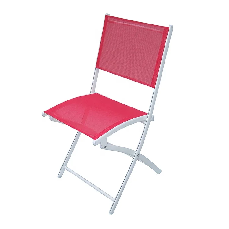 
Wholesale Bistro Setfurniture Foldable Furniture Fabric Foldable Mesh Chair Armless Garden Chair Outdoor Furniture Metal Iron 
