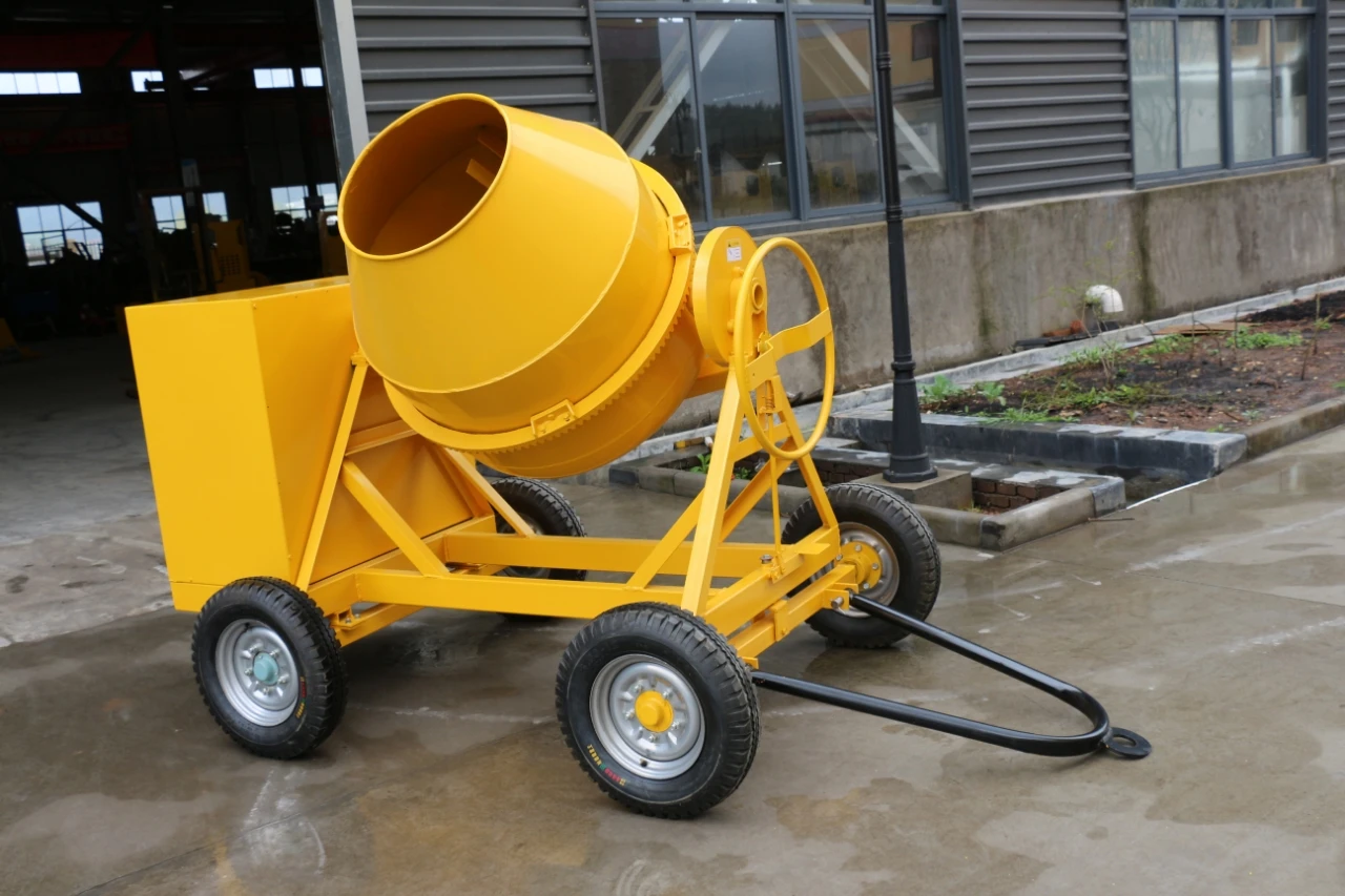 ZEYU Factory Manufacture Electric Rotating Small Mobile Concrete Mixer Fully Automatic Climbing Bucket 500L Portable Cement Mix