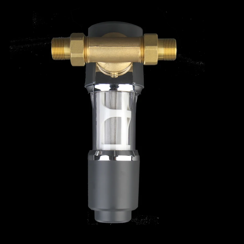 factory price 40 micron whole house backwash water filter with Scrapper