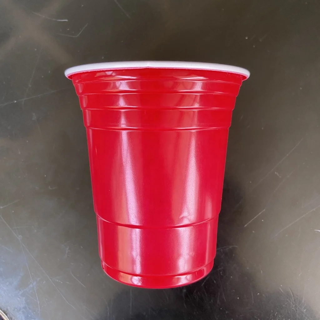 16oz Disposable Red Plastic Party Cups for Drinks Juice Beer Soda Energy Drinks-for Holiday Tumblr or Any Occasion