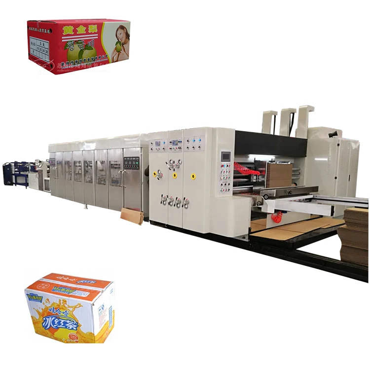 High Speed Flexo Printing Machine for Corrugated Carton Box / Printer Sloter Die Cutter Equipment Printing with High Clarity