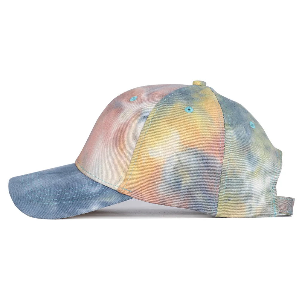 wholesale baseball cap cotton 6 panel tie-dye hats