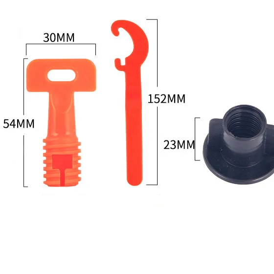 Hot Sell High Quality Fast Delivery Factory Wholesale 1mm 1.5mm 2mm 3mm  Tile Leveling System Nut