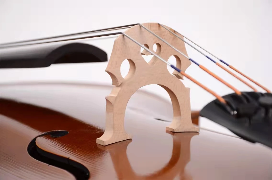 Professional production of handmade solid wood cello, high-quality violin for beginner players