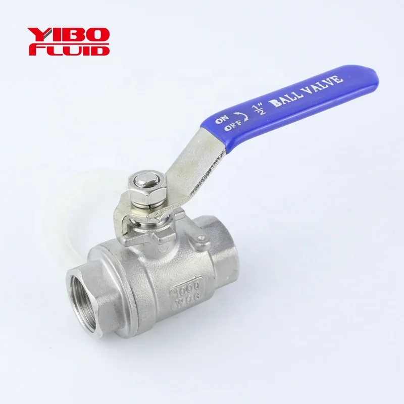  CF8M/SS304 1000WOG гидравлический SS BST/NPT резьбовой запираемый 2 шт. шаровой клапан из нержавеющей стали