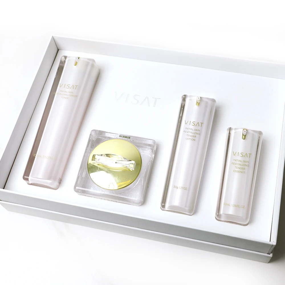 Private Label Skin Care Set with Sunscreen For Sensitive Skin Repair Sunburn Vitamin Brightening Glow Skincare Set