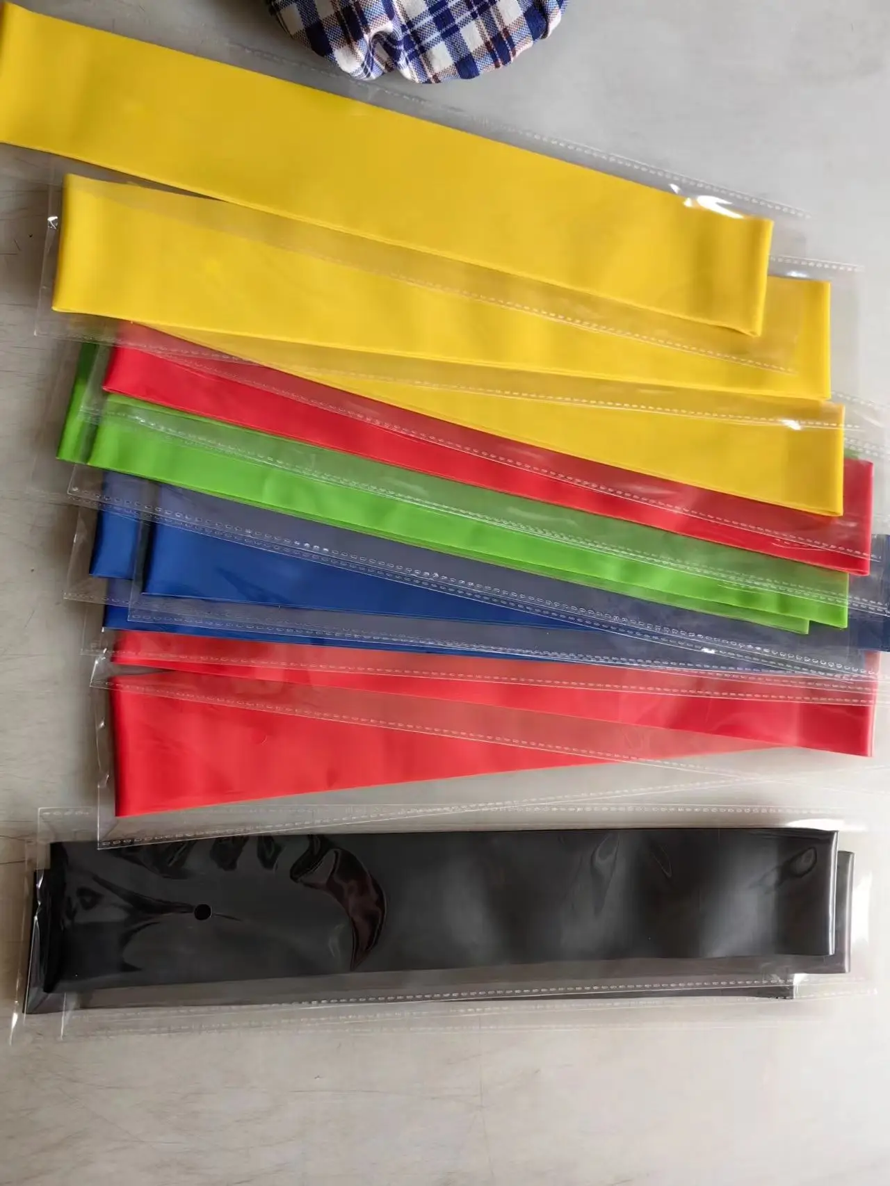 Custom Logo Fitness Workout Rubber Resistance Bands Yoga Training Pilates Sport Elastic Bands