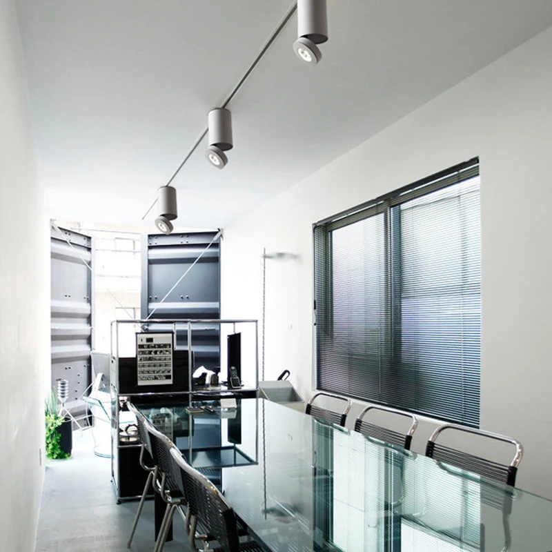 Zhongshan Factory Wholesale Sand Black Track Mounted Ceiling Spot Light