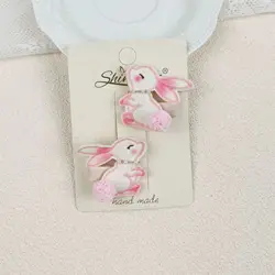 Newest Custom Promotional Custom Logo High-end Cute Rabbit Bsci Custom Hair Clip Claws
