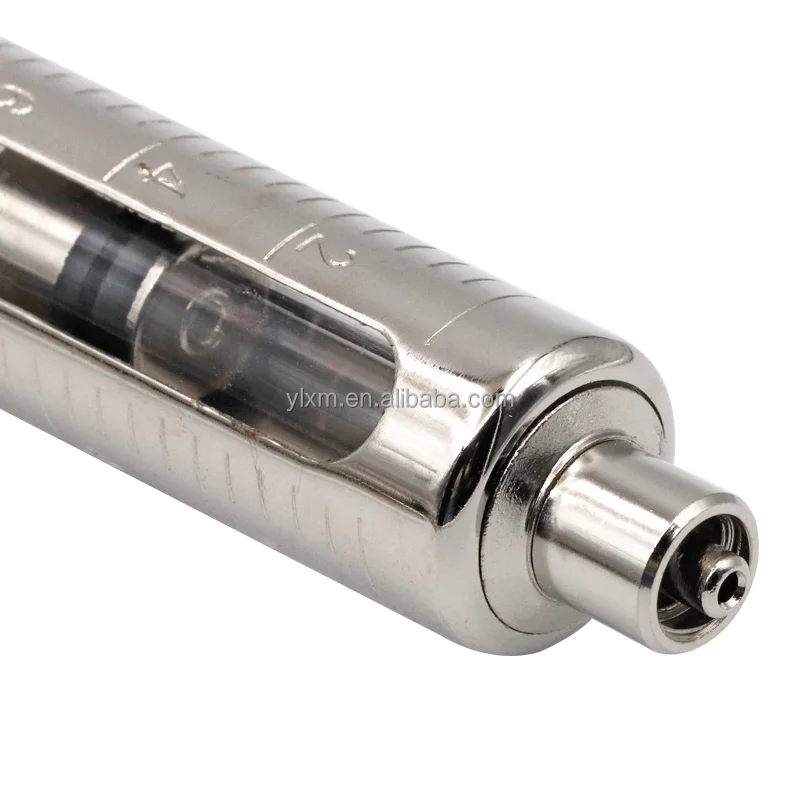 Новый Серебряный ветеринарный шприц 50 мл