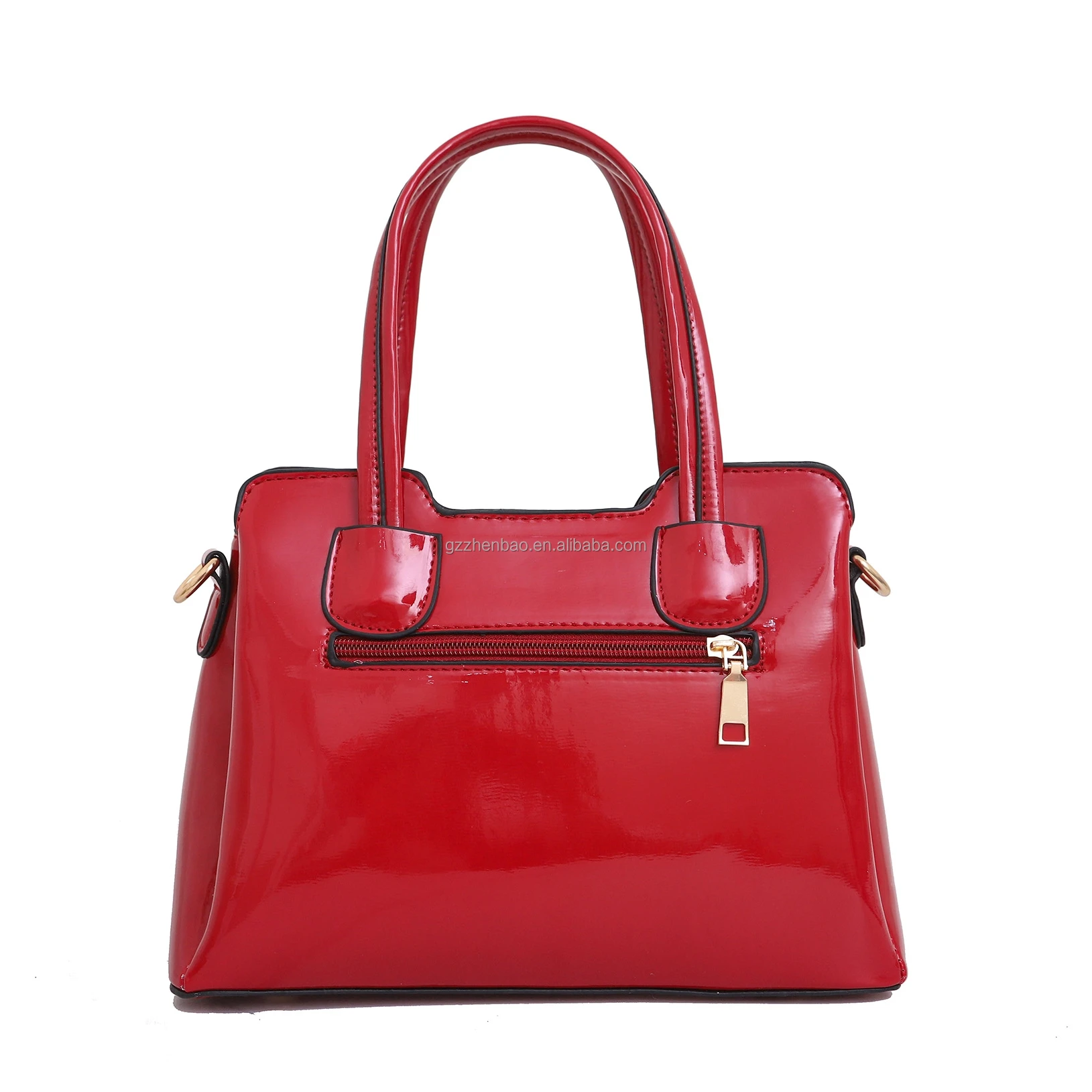 Hot sell Crocodile Pattern Patent Leather womens handbags