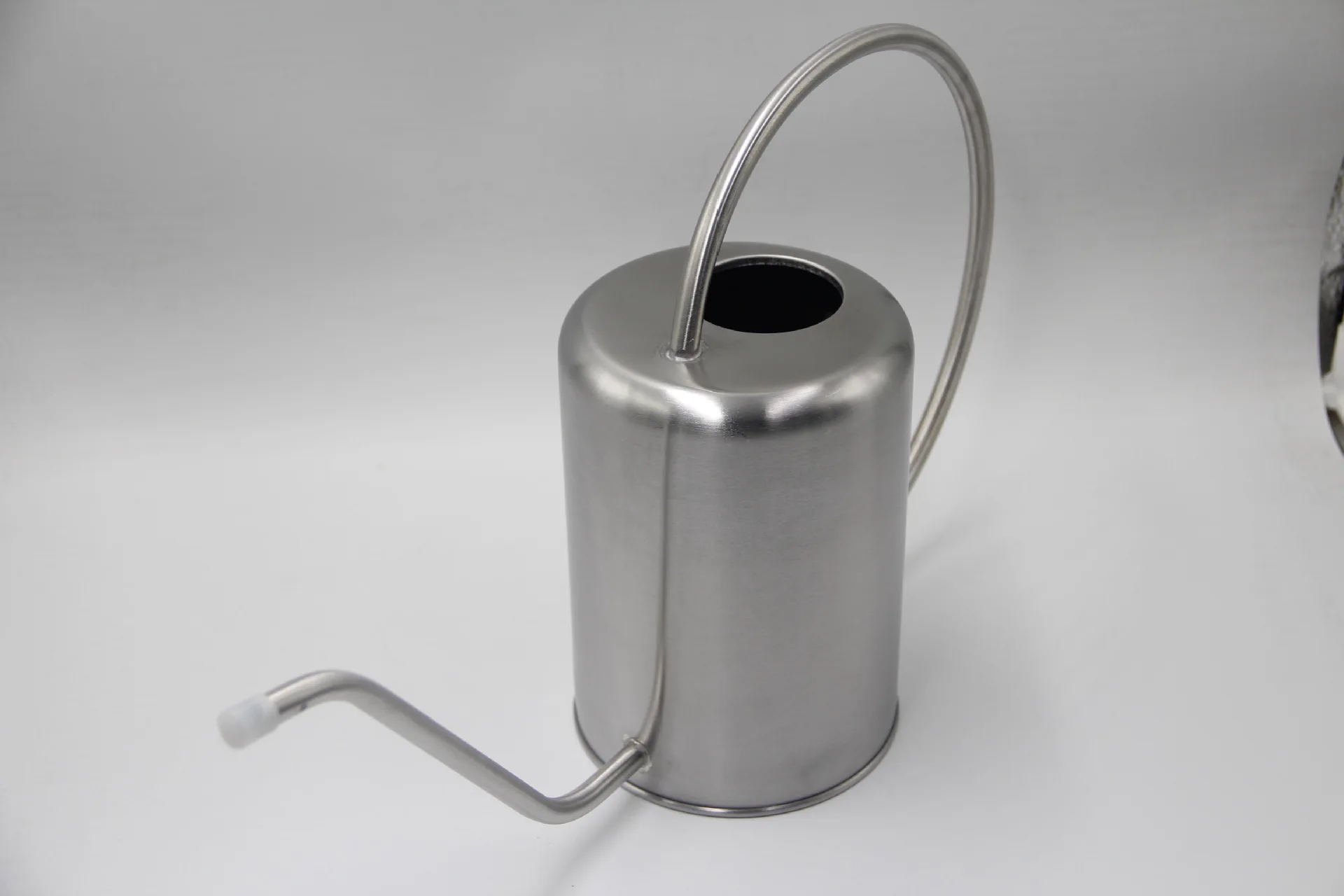 2L Litre Stainless Steel Metal Watering Can Modern Style Indoor Watering Pot with Handle and Long Spout