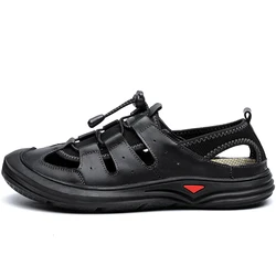 EBay, Лидер продаж, модные летние новые пляжные легкие повседневные дышащие спортивные мужские кожаные сандалии