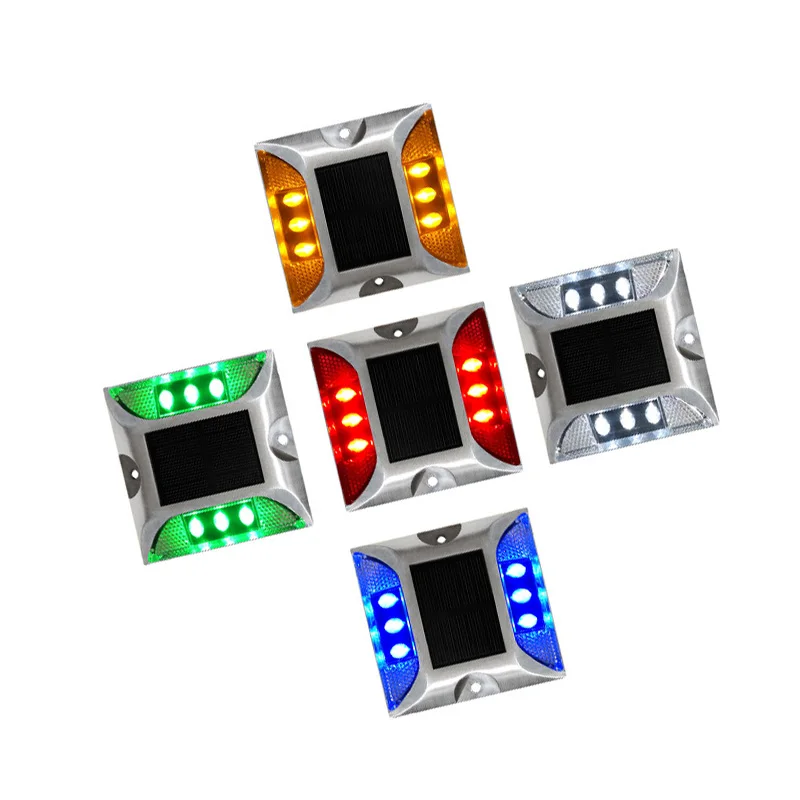 Cast aluminum road stud buried solar road stud blinking led cat eye road stud