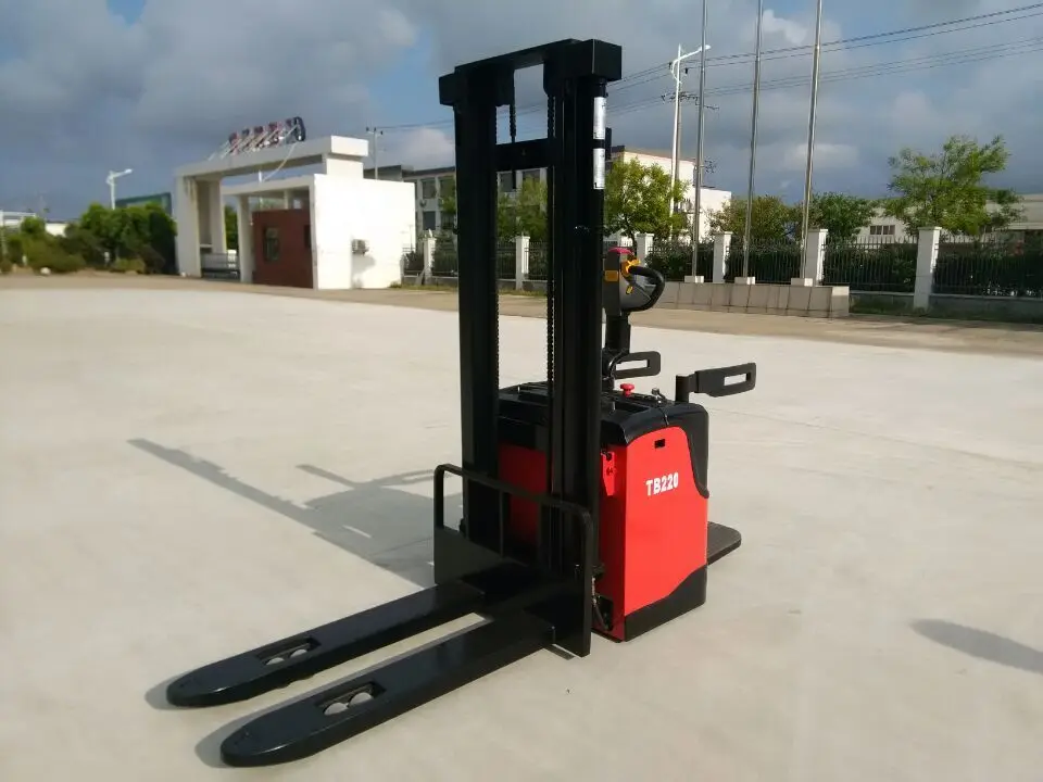 Lifting Stacker 0.5 Ton 1 Ton 500 Kg 1000 Kg Semi Full Electric Self Loading Forklift With Single Mast