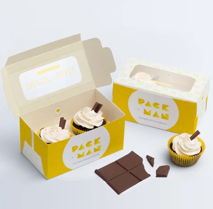 long cupcake box logo cupcake boxes kraft cupcake holder carrier portable bakery box