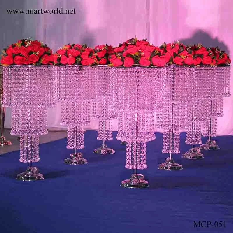 Hot crystal centerpiece for wedding table centerpiece with wedding decoration for flower wedding centerpiece with part(MCP-051)
