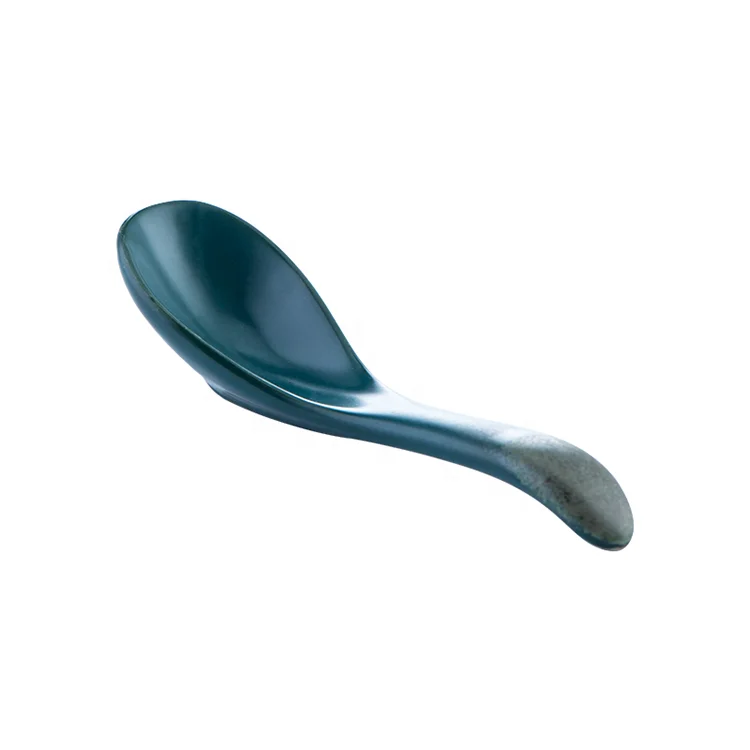 Hot-selling wholesale ceramic bowl spoon serving spoon ramen soup spoon for restaurant /hotel /party