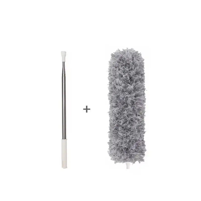 Multifunctional Retractable Long Handle Chicken Feather Duster Microfiber  Cleaning Brush Duster Set