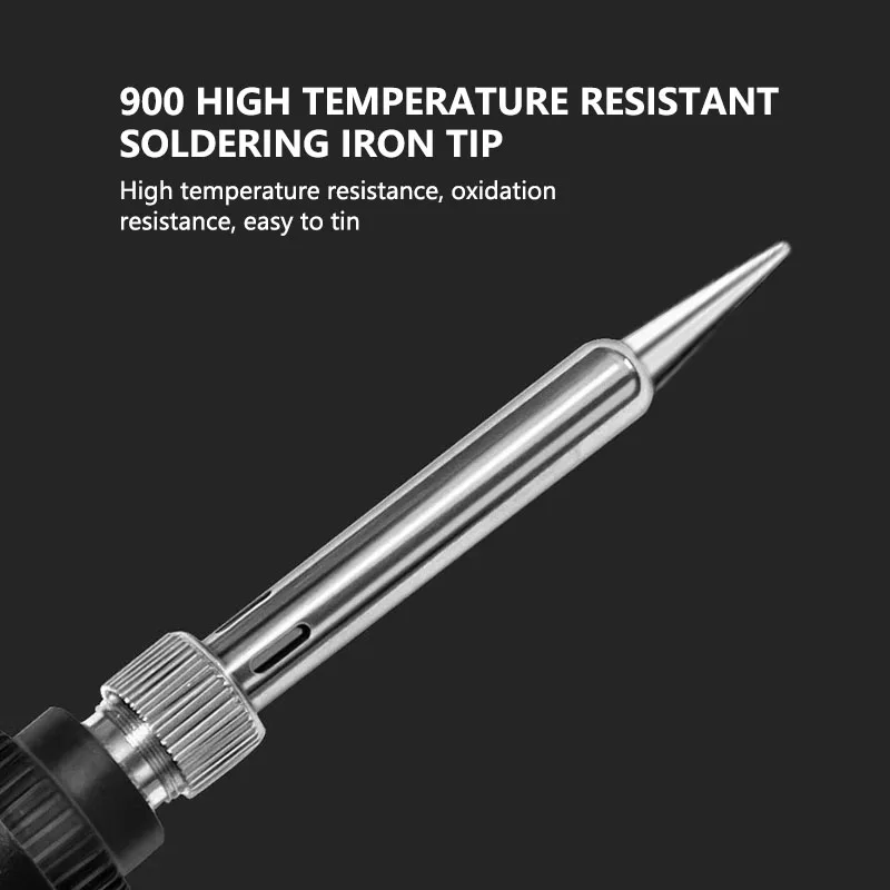 Heat Proof Rubber Handle 80w LCD Professional Soldering Iron 110V/220V Adjustable Temperature Soldering Iron