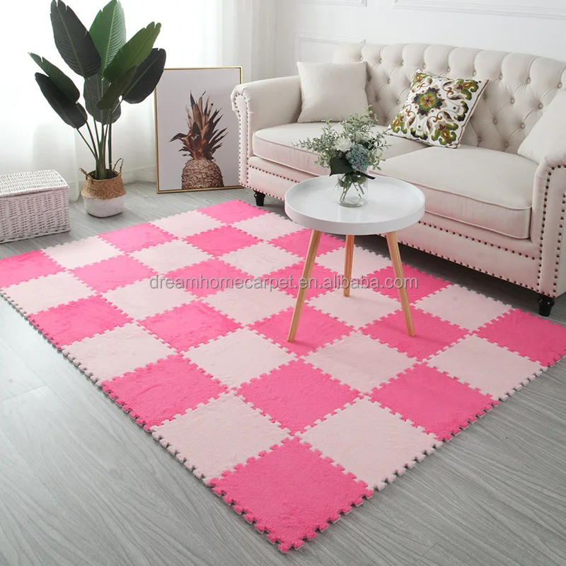 Colorful Floor Mats Thick Fluffy Bedroom Rugs Anti Slip Play Mat Puzzle Area Rug For Living Room Big Warm Blankets Winter Carpet
