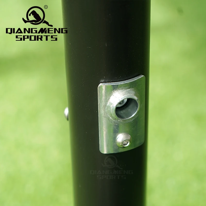 Height Adjustable Volleyball Box on Wheels Steel Volleyball upright Height Adjustable Volleyball Posts with Net Kit