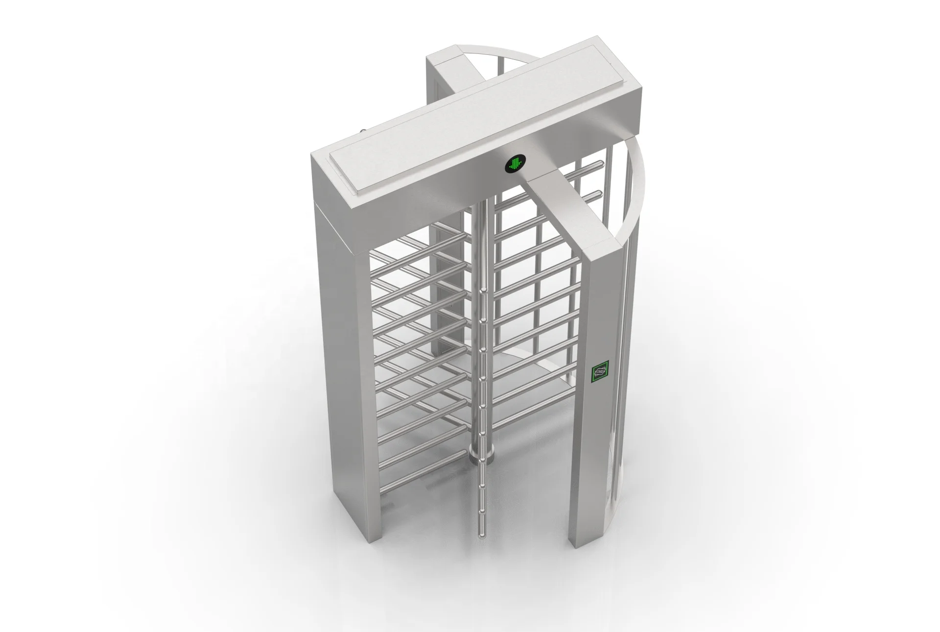 304 Stainless Steel Entrance Pedestrian Full Height Electric Turnstile Gate