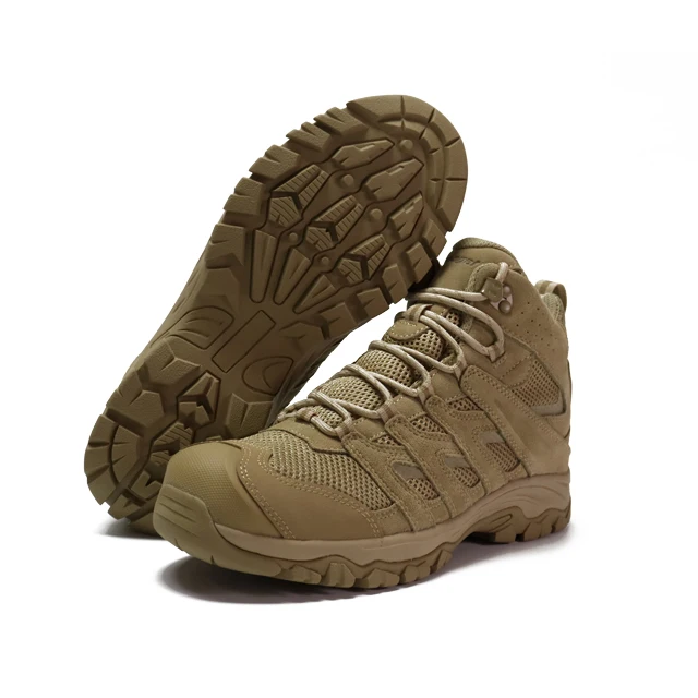 Hanagal 35995 new style suede leather hiking boots for men high quality hiking shoes lightweight breathable mesh