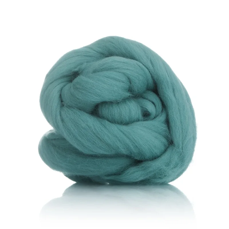 Детские мягкие топы из овечьей шерсти мериноса, оптовая продажа, окрашенная или цветная шерсть, волчок 21-23 микрона, массивное одеяло из шерсти мериноса, вязание Яр