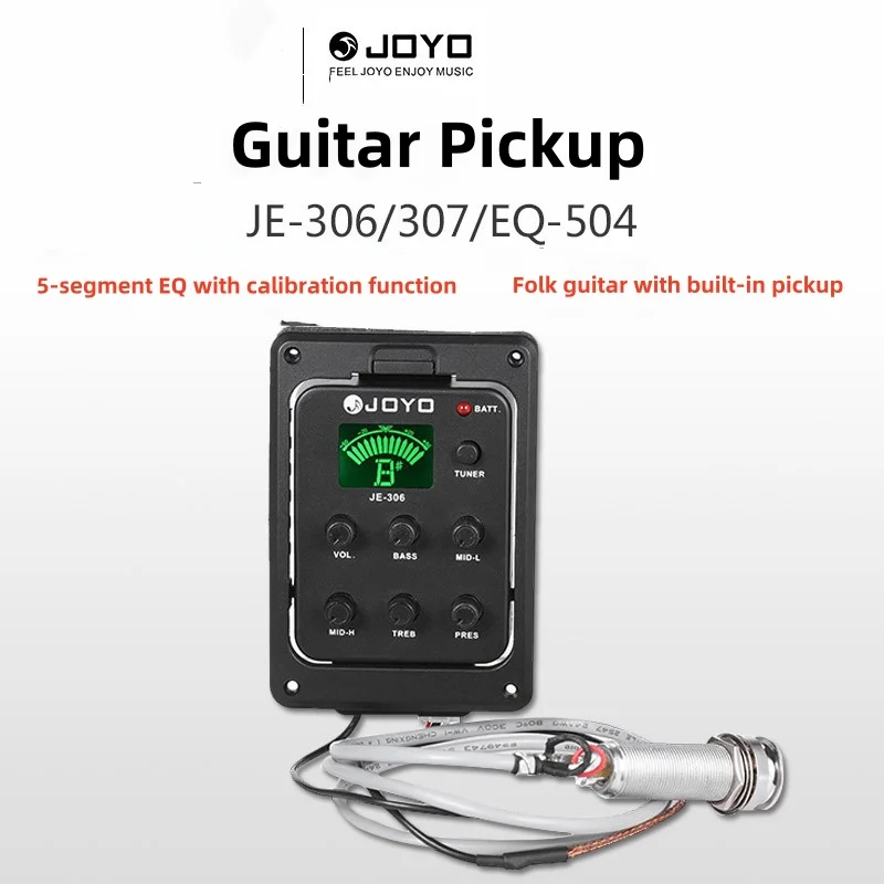 JOYO JE-306 307 с функцией калибровки 5-ступенчатый EQ 504 деревянный гитарный звукосниматель звуковой эффект микшер