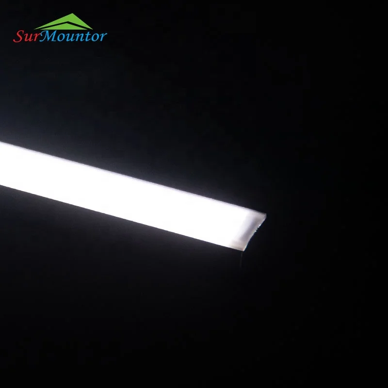 
aluminum led profile pendant lights ceiling lights with black diffusers 55*70 40W 