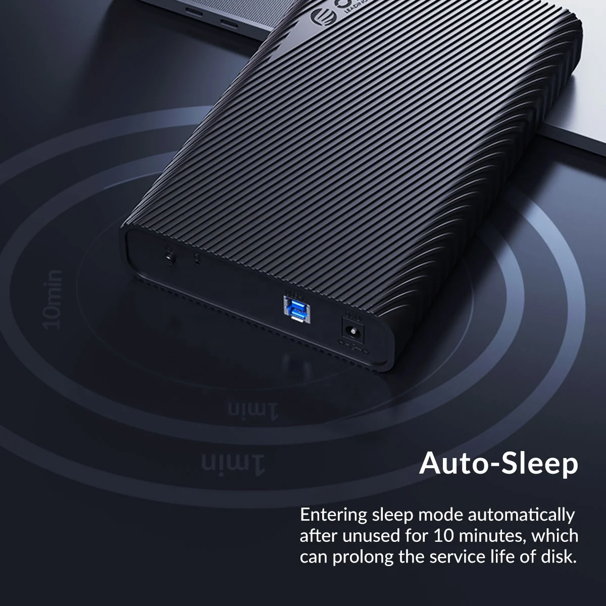 ORICO 18TB Max UASP Protocol USB3.1 GEN1 Type-C SATA 3.5 Inch External Hard Drive Protective Case Enclosure 3521C3