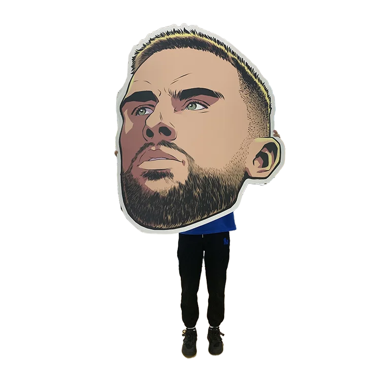 Custom face Cutout Party Prop Fat Face Head Cutout Fan Face Wedding Bachelor Graduation Fathead Custom Big Head Cutouts