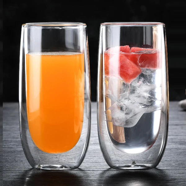 
pyrex double wall cup of glasses 