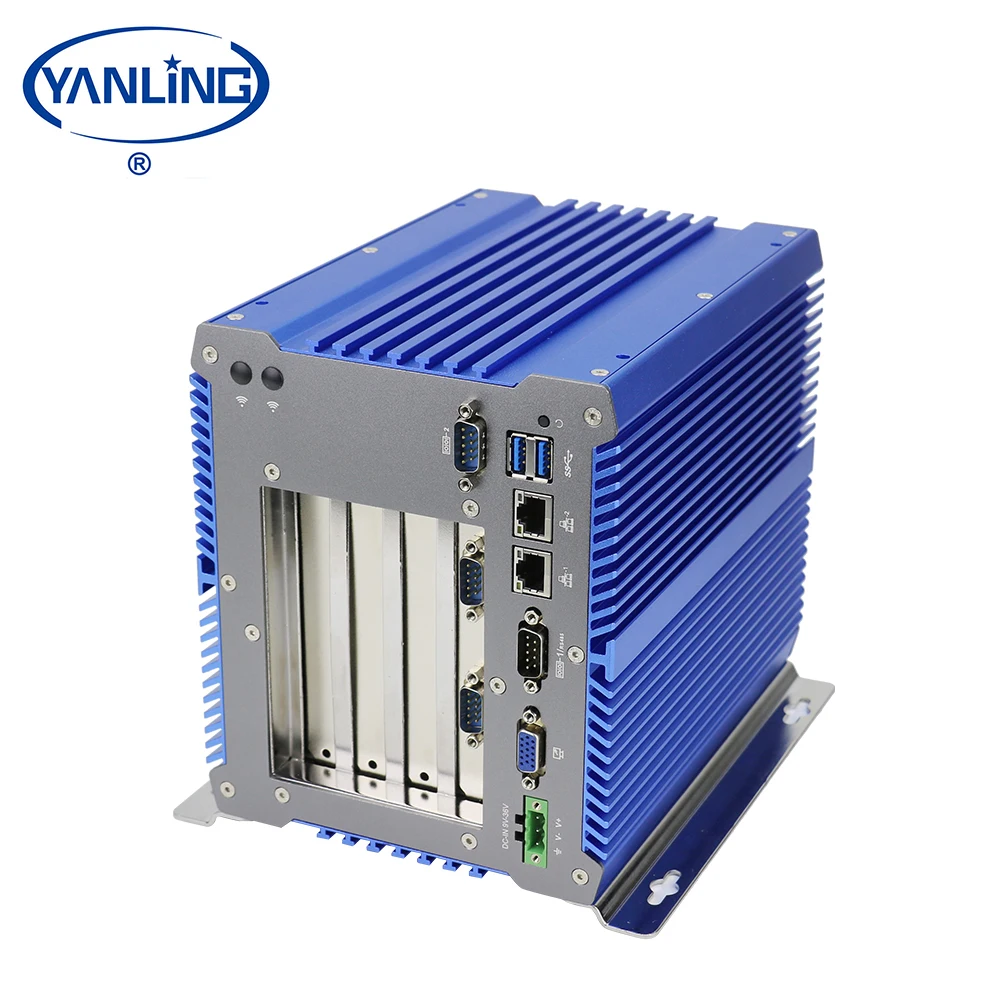 Yanling OEM mini linux pc  3865u industrial itx aluminum case pos system 1PCIE 3PCI embedded computer